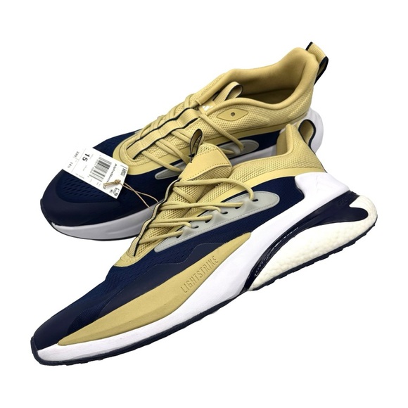 NWT adidas AlphaBoost V2 Sneakers Georgia Tech Yellow Jackets Navy/Gold – 15